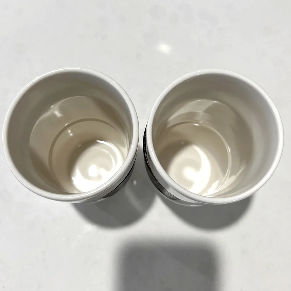 Starbucks Ceramic Mug Pair with Wood Cuff - Picture 4 of 5